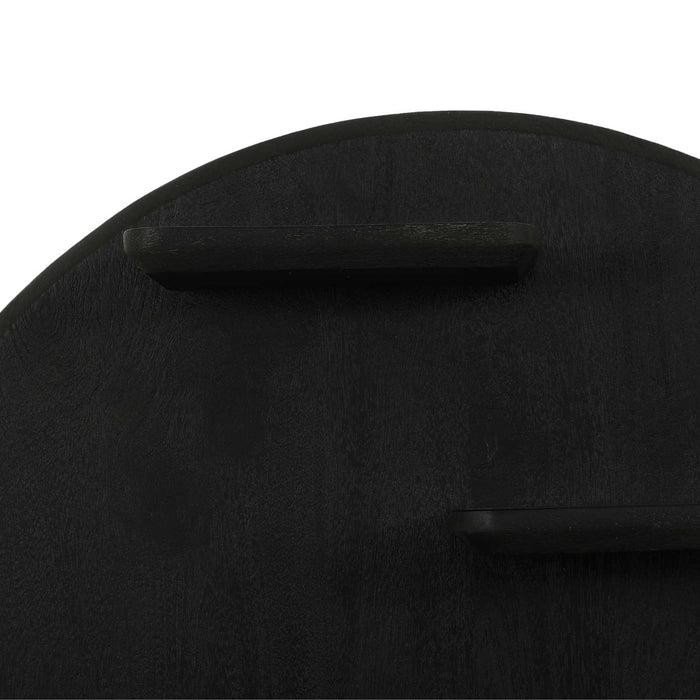 Wandrek Lena Rond | Zwart 75cm