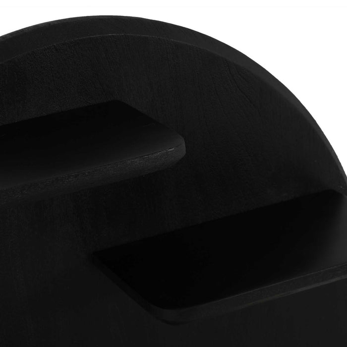 Wandrek Lena Rond | Zwart 75cm