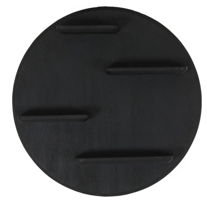 Wandrek Lena Rond | Zwart 75cm