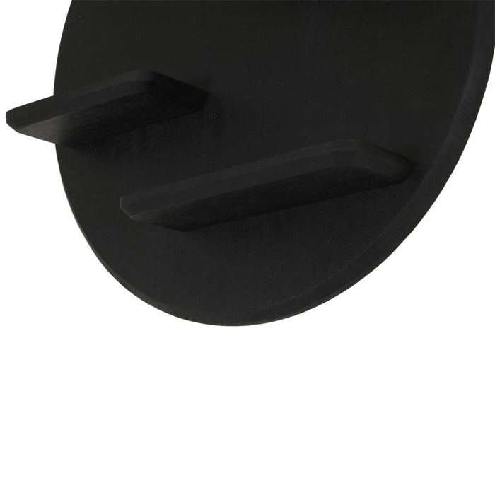 Wandrek Lena Rond | Zwart 75cm