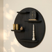 Wandrek Lena Rond | Zwart 75cm
