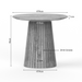 Ronde Salontafel Solana | Taupe 50cm