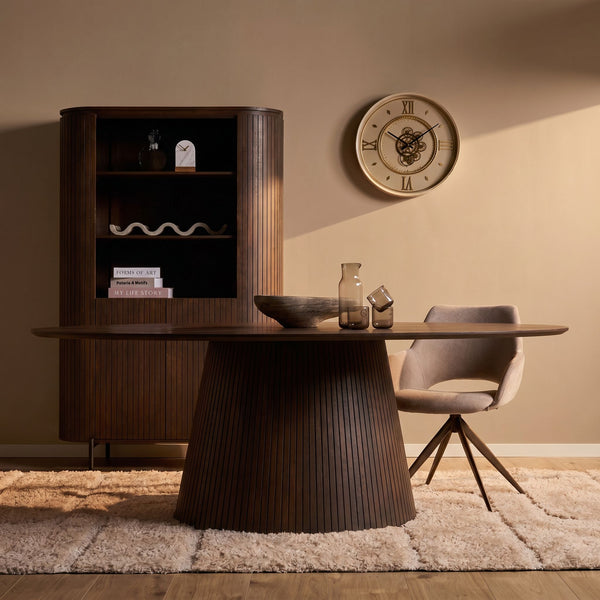 Ovale Eettafel Solana | Bruin
