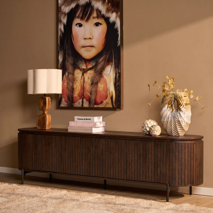 Tv meubel Solana | Bruin 210cm