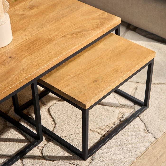 Salontafels Denver Set van 3 | Naturel 120cm