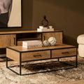 Salontafel Dakota Rechthoekig | Naturel 130cm