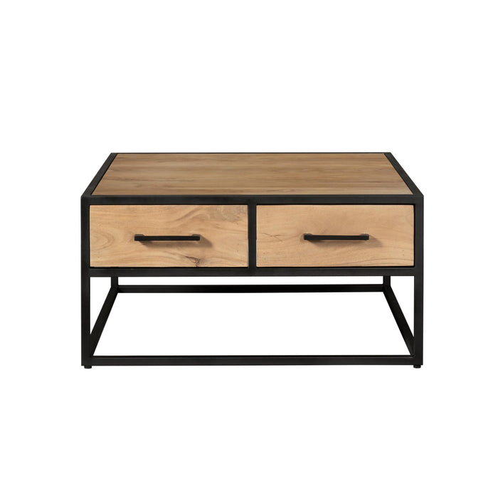 Salontafel Dakota Vierkant | Naturel 80cm