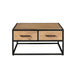 Salontafel Dakota Vierkant | Naturel 80cm
