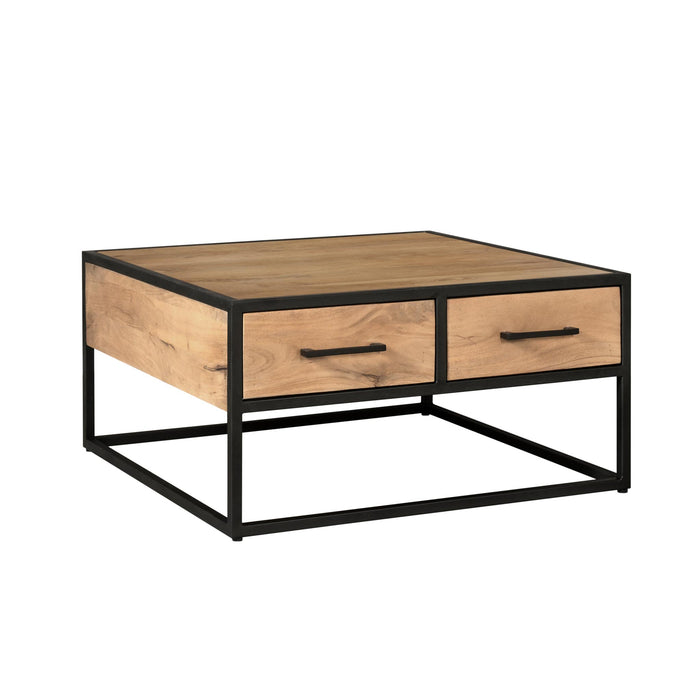 Salontafel Dakota Vierkant | Naturel 80cm