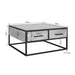 Salontafel Dakota Vierkant | Naturel 80cm
