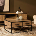 Salontafel Dakota Vierkant | Naturel 80cm