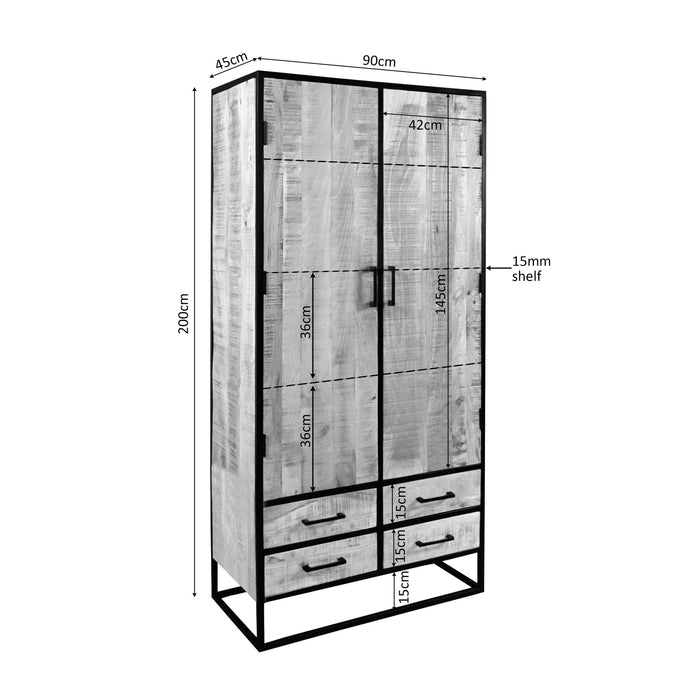 Kabinet Dakota | Naturel 90cm