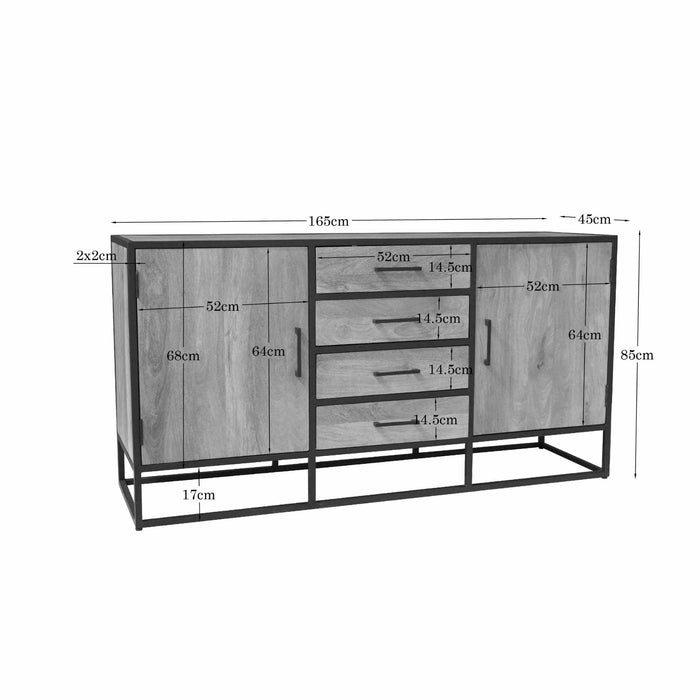 Dressoir Dakota | Naturel 165cm