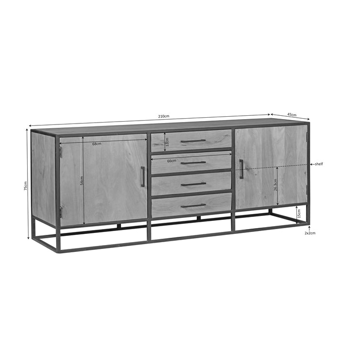 Dressoir Dakota | Naturel 210cm