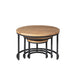 Salontafelset Dakota Rond | Naturel 70cm