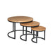 Salontafelset Dakota Rond | Naturel 70cm