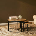 Salontafelset Dakota Rond | Naturel 70cm