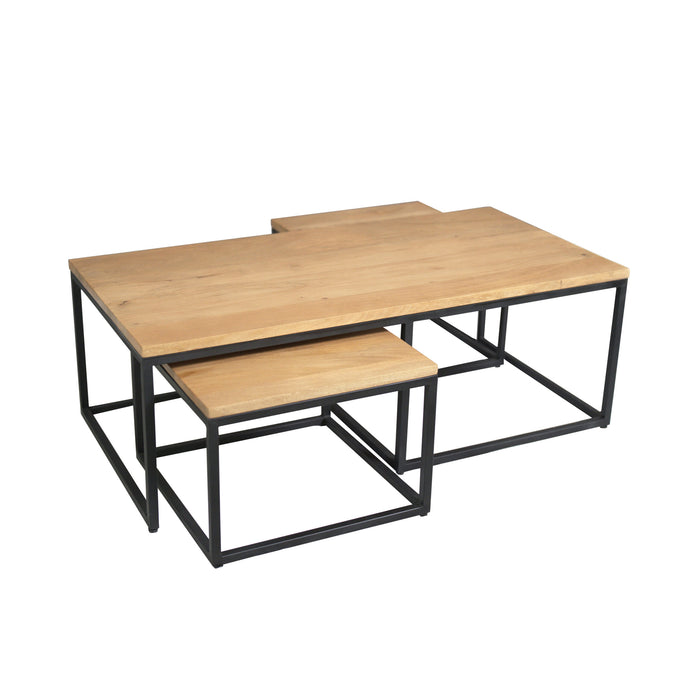 Salontafelset Dakota Rechthoekig | Naturel 120cm