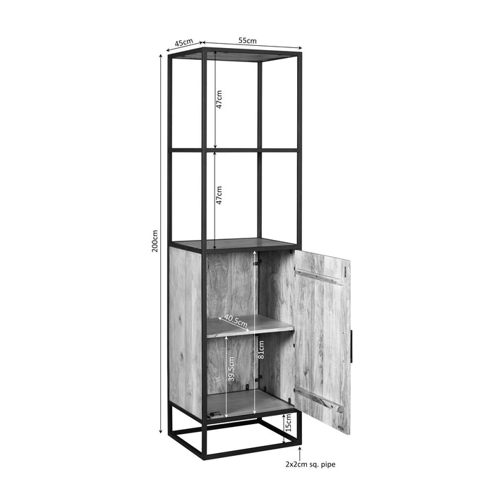 Boekenkast Dakota | Naturel 55cm