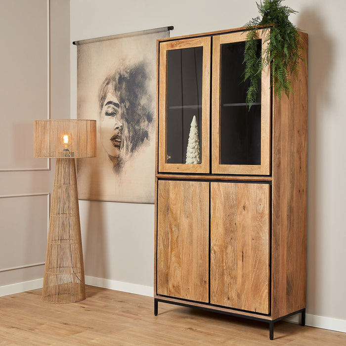 Vitrinekast RichWood | Naturel 100cm