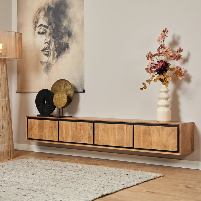 Zwevend TV-Meubel RichWood | Naturel 200cm