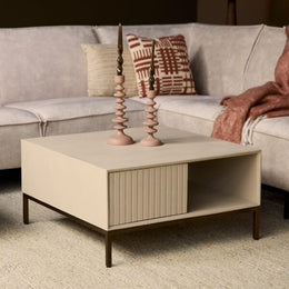 Salontafel Madison Vierkant | Sand 80cm