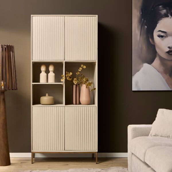 Vakkenkast Madison | Sand 90cm