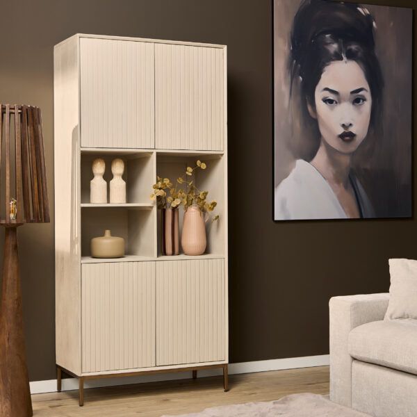 Vakkenkast Madison | Sand 90cm