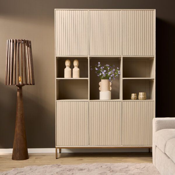 Vakkenkast Madison | Sand 135cm