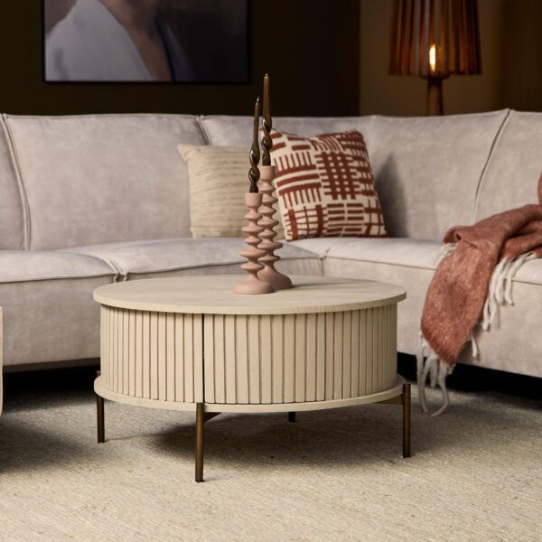 Salontafel Madison | Sand Ø80cm
