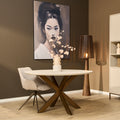 Eettafel Madison Rond  | Zand - Brons