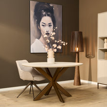 Eettafel Madison Rond  | Zand - Brons