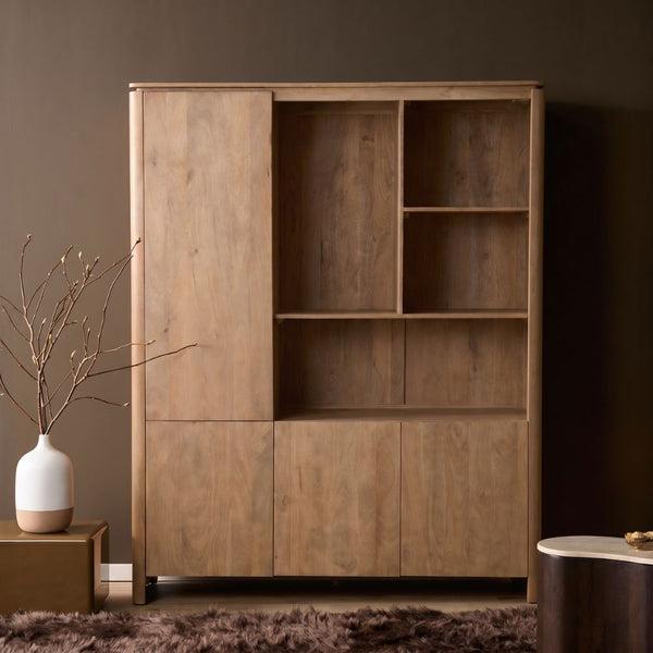 Vakkenkast XL Dallas | Naturel 160cm