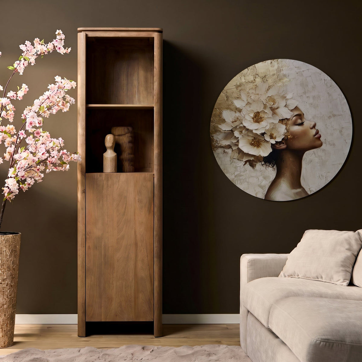 Boekenkast Dallas | Naturel 55cm