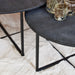 Salontafelset Arlington Rond | Zwart 70cm