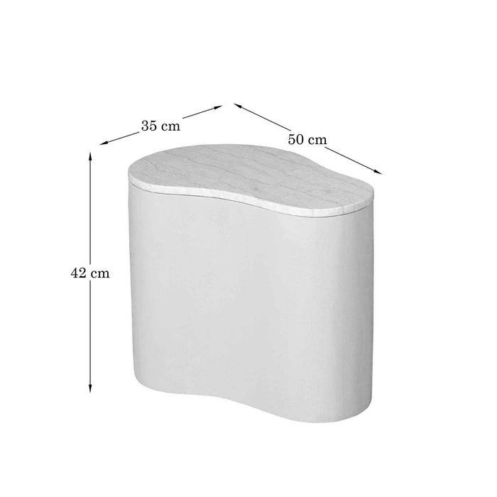 Salontafel Lovi Organisch gevormd | Zand 50cm
