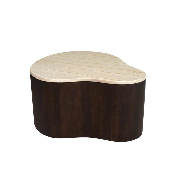 Salontafel Lovi Organisch gevormd | Bruin 77cm