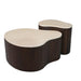 Salontafel Lovi Organisch gevormd | Bruin 50cm