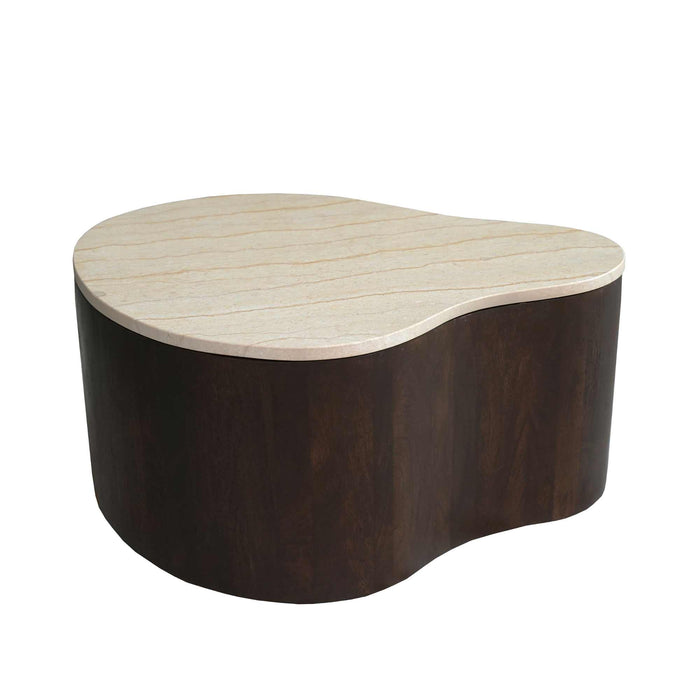 Salontafel Lovi Organisch gevormd | Bruin 77cm