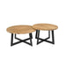 Salontafelset Atlanta Rond | Naturel 70cm