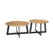 Salontafelset Atlanta Rond | Naturel 70cm