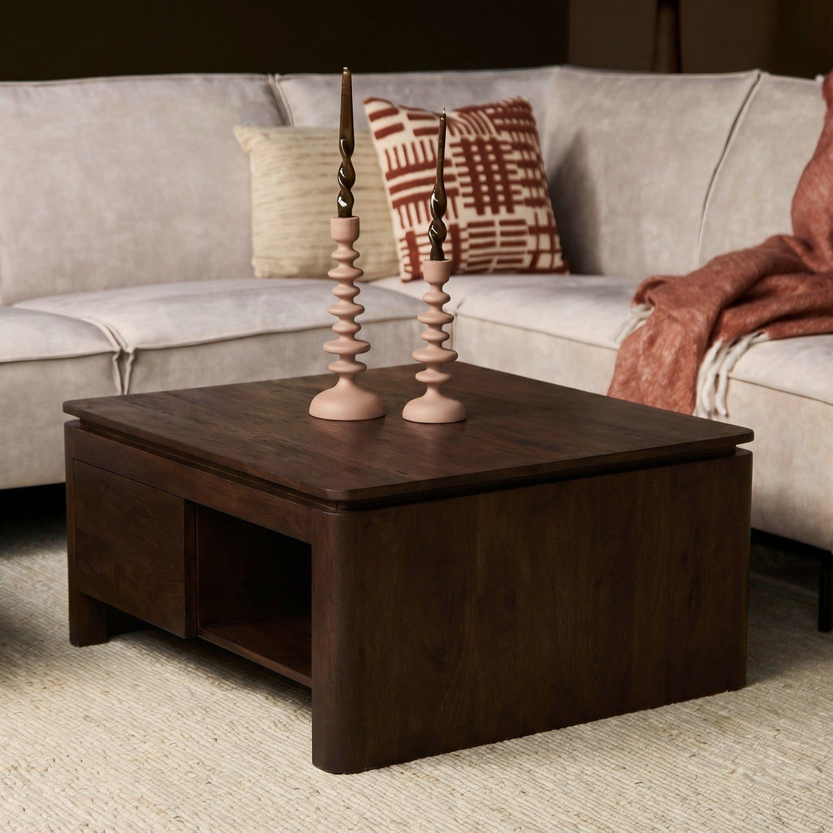 Salontafel Dallas | Brown 80cm