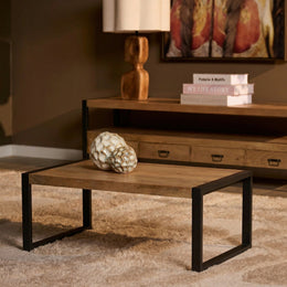 Salontafel Britt Rechthoekig | Naturel 110cm