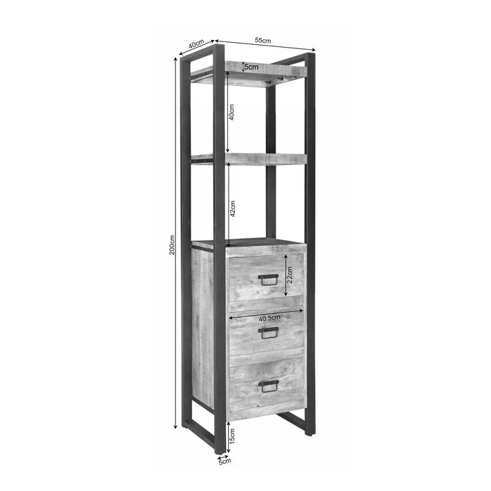 Boekenkast Britt | Naturel 55cm