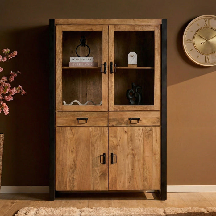 Vitrinekast Britt | Naturel 115cm