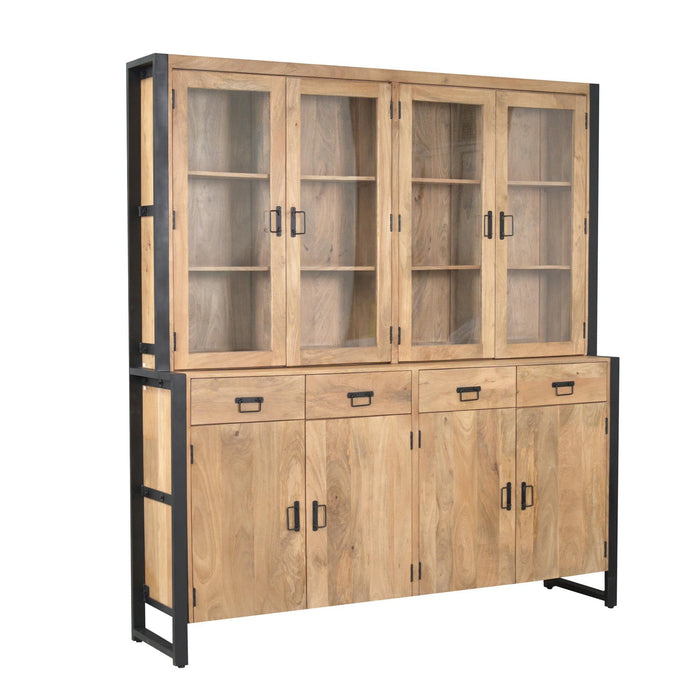 Vitrinekast Britt | Naturel 200cm