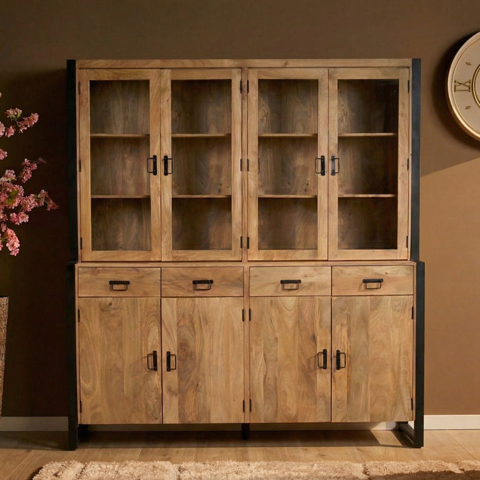 Vitrinekast Britt | Naturel 200cm