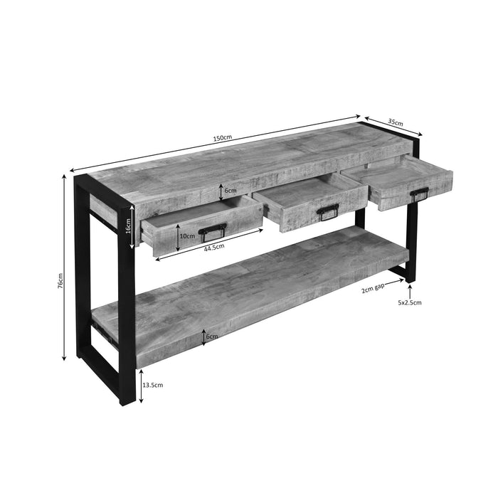 Sidetable Britt | Naturel 150cm