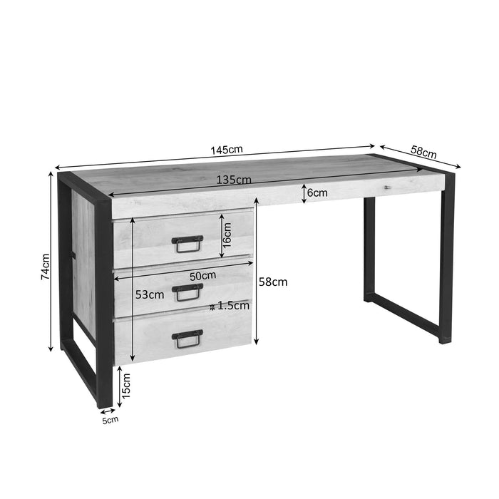 Bureau Britt | Naturel 145cm