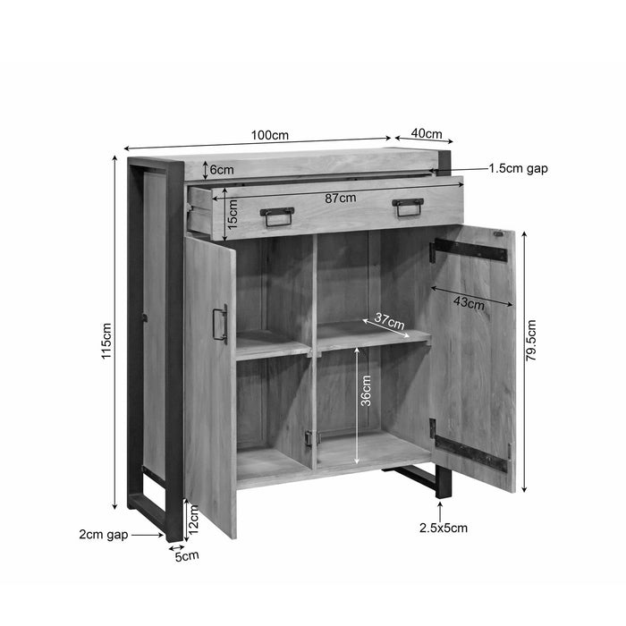Kabinet Britt | Naturel 100cm